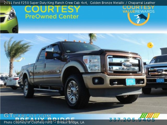 2011 Ford F250 Super Duty King Ranch Crew Cab 4x4 in Golden Bronze Metallic