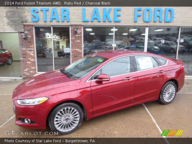 2014 Ford Fusion Titanium AWD in Ruby Red