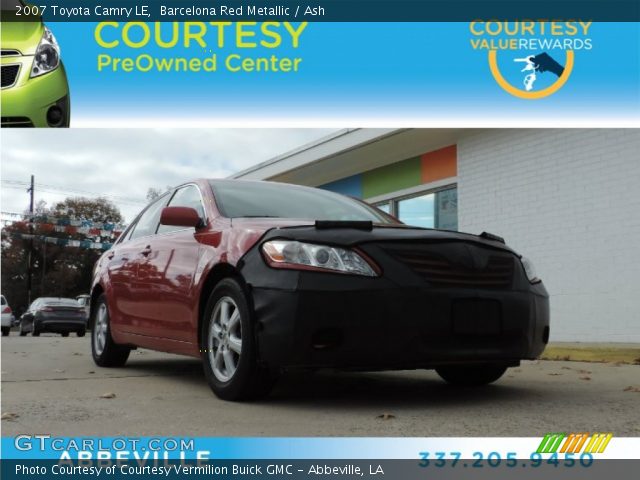 2007 Toyota Camry LE in Barcelona Red Metallic