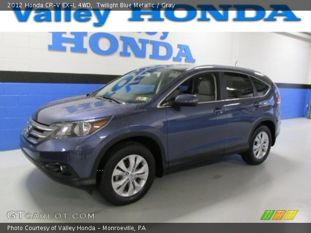 2012 Honda CR-V EX-L 4WD in Twilight Blue Metallic