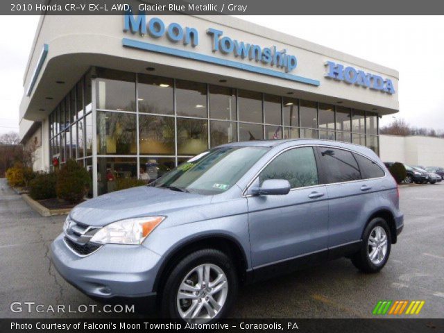 2010 Honda CR-V EX-L AWD in Glacier Blue Metallic