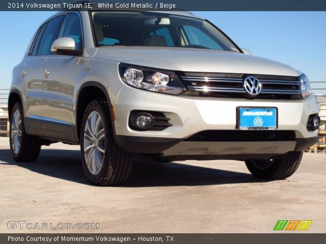 2014 Volkswagen Tiguan SE in White Gold Metallic