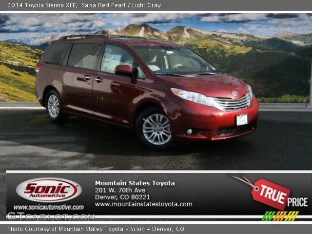 2014 Toyota Sienna XLE in Salsa Red Pearl