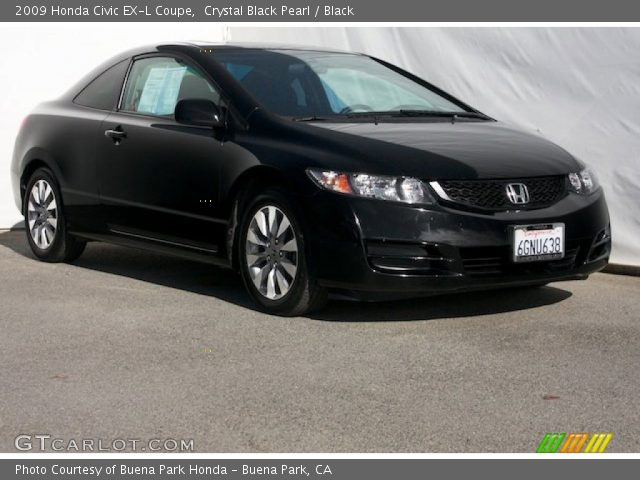 2009 Honda Civic EX-L Coupe in Crystal Black Pearl
