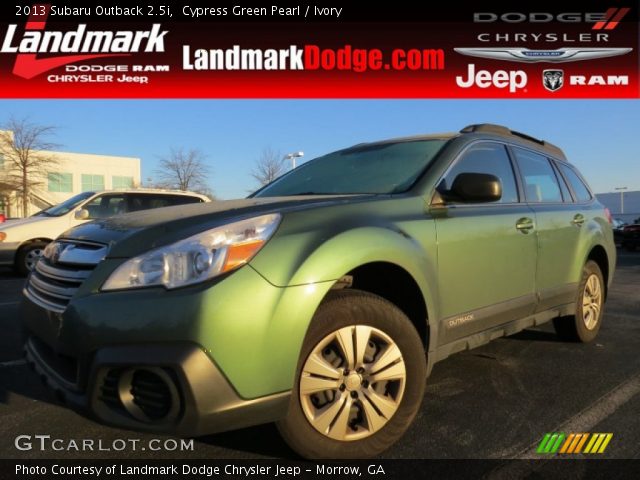 2013 Subaru Outback 2.5i in Cypress Green Pearl