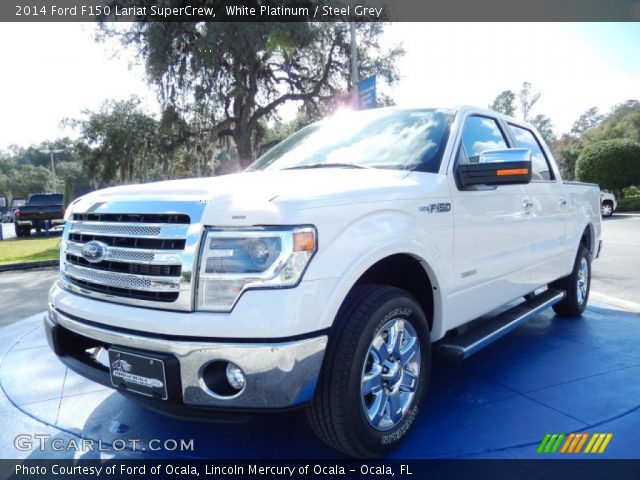 2014 Ford F150 Lariat SuperCrew in White Platinum