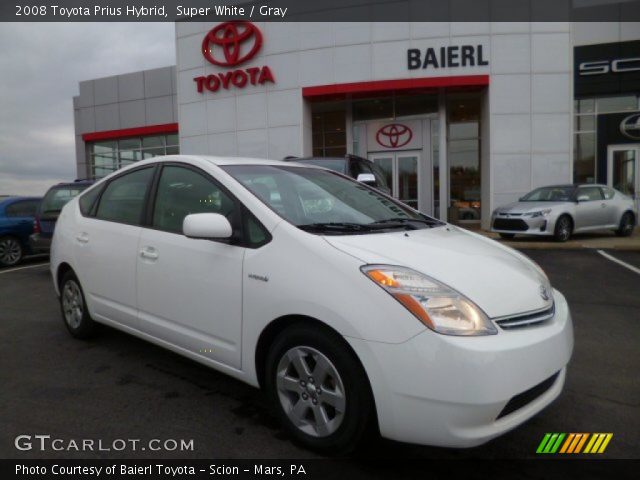 2008 Toyota Prius Hybrid in Super White