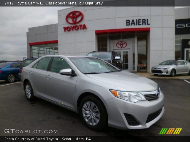 2012 Toyota Camry L in Classic Silver Metallic