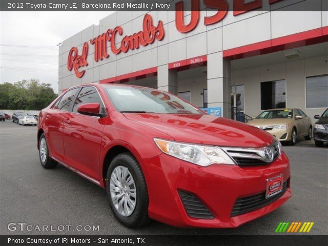2012 Toyota Camry LE in Barcelona Red Metallic