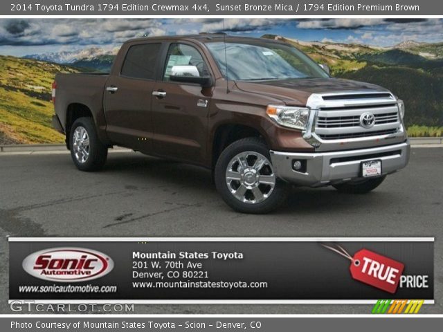 2014 Toyota Tundra 1794 Edition Crewmax 4x4 in Sunset Bronze Mica