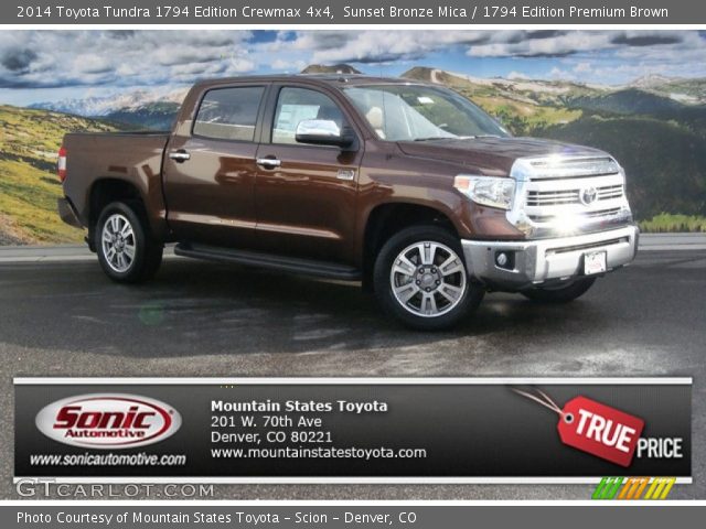 2014 Toyota Tundra 1794 Edition Crewmax 4x4 in Sunset Bronze Mica