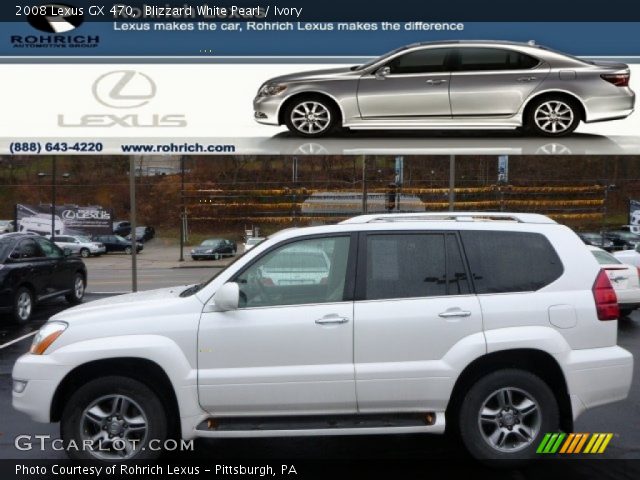 2008 Lexus GX 470 in Blizzard White Pearl
