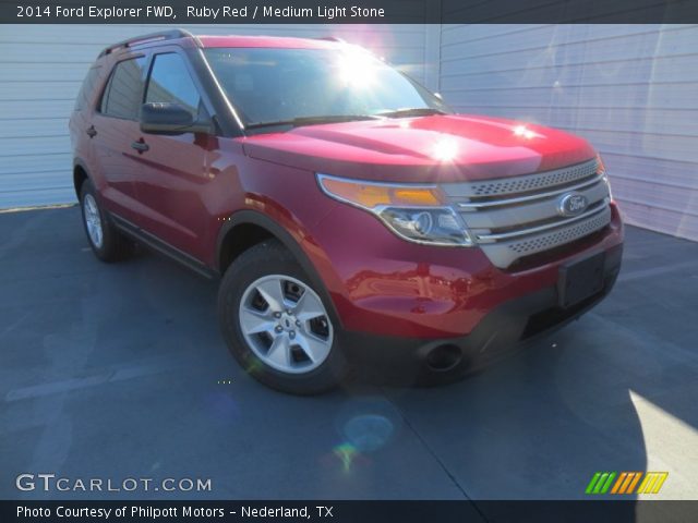 2014 Ford Explorer FWD in Ruby Red