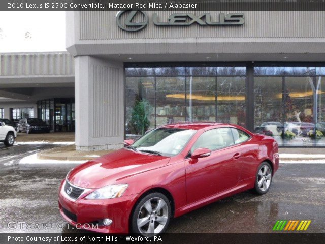 2010 Lexus IS 250C Convertible in Matador Red Mica