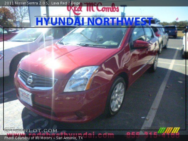 2011 Nissan Sentra 2.0 S in Lava Red