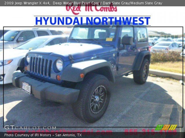 2009 Jeep Wrangler X 4x4 in Deep Water Blue Pearl Coat