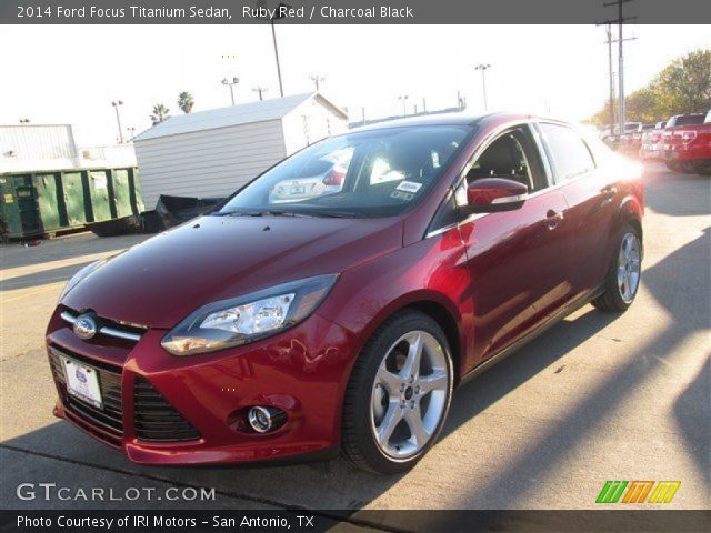 2014 Ford Focus Titanium Sedan in Ruby Red