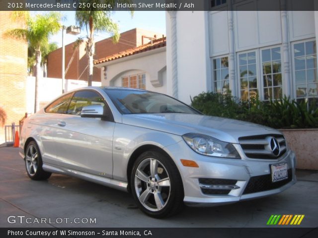 2012 Mercedes-Benz C 250 Coupe in Iridium Silver Metallic
