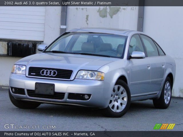 2002 Audi A6 3.0 quattro Sedan in Light Silver Metallic