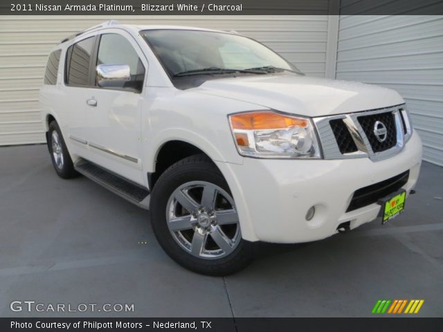 2011 Nissan Armada Platinum in Blizzard White