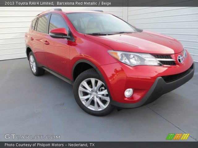 2013 Toyota RAV4 Limited in Barcelona Red Metallic