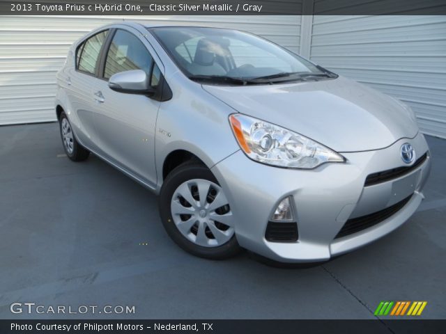 2013 Toyota Prius c Hybrid One in Classic Silver Metallic