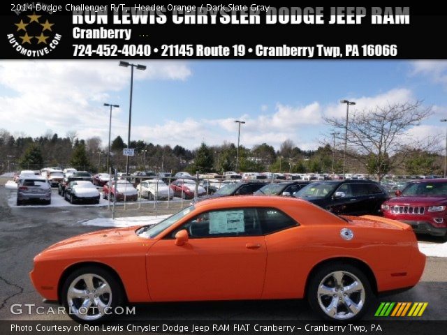 2014 Dodge Challenger R/T in Header Orange
