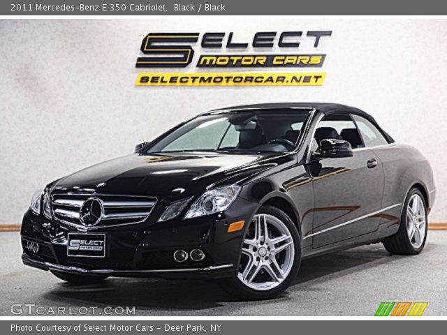 2011 Mercedes-Benz E 350 Cabriolet in Black