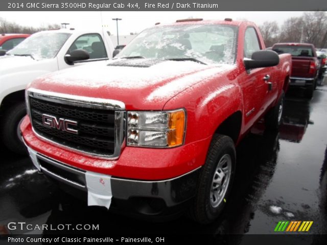 2014 GMC Sierra 3500HD Regular Cab 4x4 in Fire Red