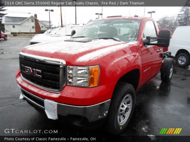 2014 GMC Sierra 3500HD Regular Cab Dually Chassis in Fire Red