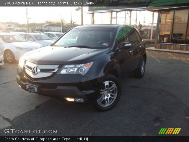 2008 Acura MDX Technology in Formal Black