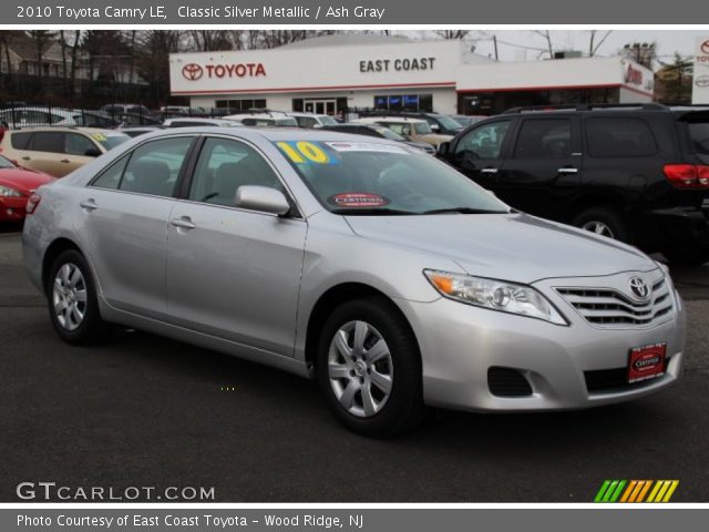 2010 Toyota Camry LE in Classic Silver Metallic