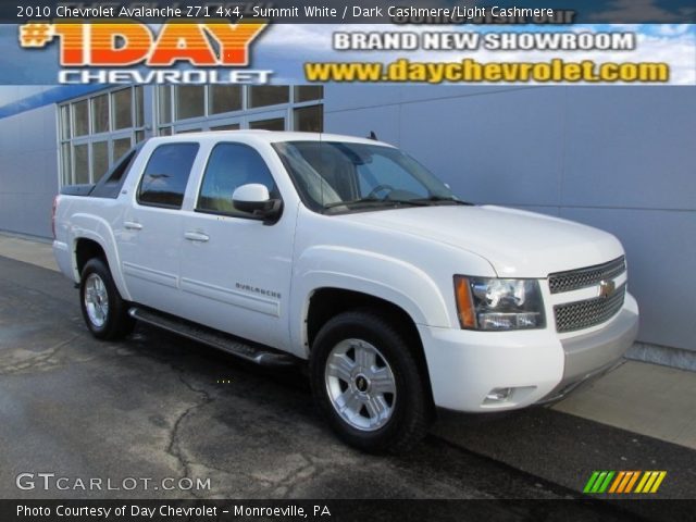 2010 Chevrolet Avalanche Z71 4x4 in Summit White