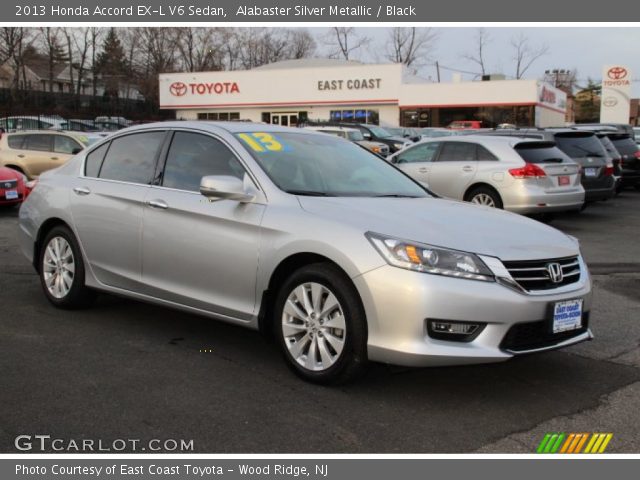 2013 Honda Accord EX-L V6 Sedan in Alabaster Silver Metallic