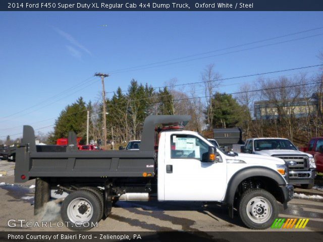 2014 Ford F450 Super Duty XL Regular Cab 4x4 Dump Truck in Oxford White