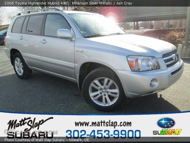 2006 Toyota Highlander Hybrid 4WD in Millenium Silver Metallic