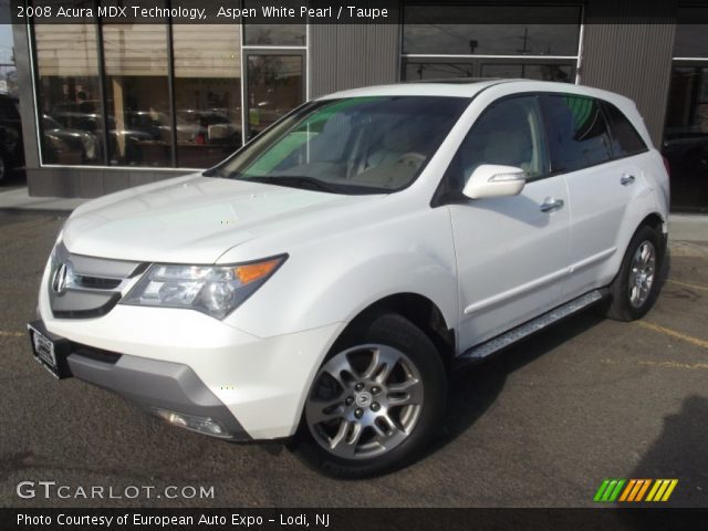 2008 Acura MDX Technology in Aspen White Pearl