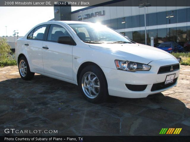 2008 Mitsubishi Lancer DE in Wicked White