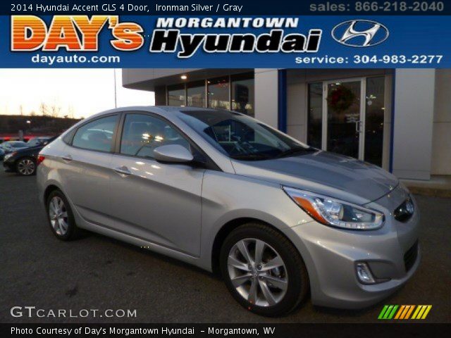 2014 Hyundai Accent GLS 4 Door in Ironman Silver