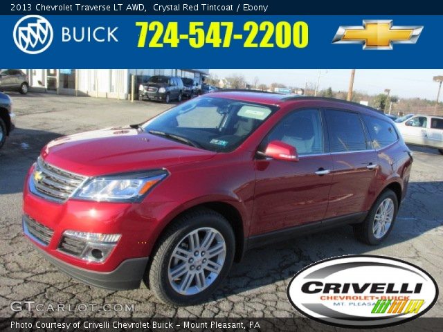 2013 Chevrolet Traverse LT AWD in Crystal Red Tintcoat