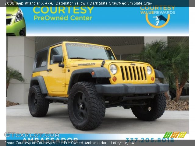 2008 Jeep Wrangler X 4x4 in Detonator Yellow