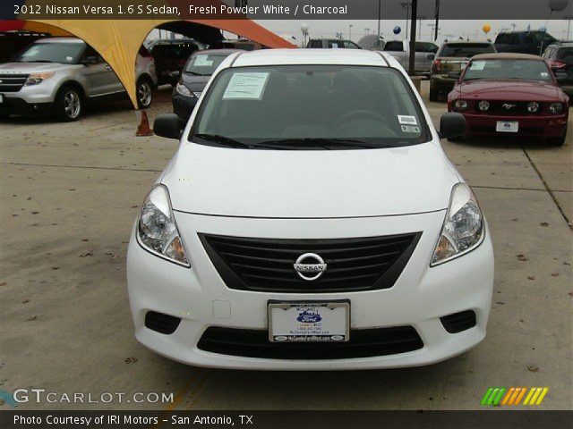 2012 Nissan Versa 1.6 S Sedan in Fresh Powder White