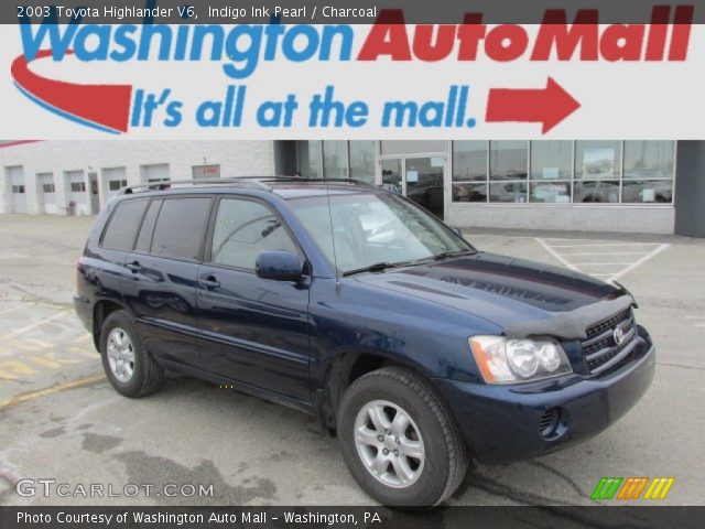 2003 Toyota Highlander V6 in Indigo Ink Pearl