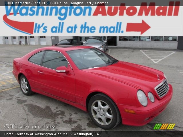 2001 Mercedes-Benz CLK 320 Coupe in Magma Red