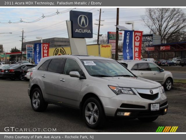 2011 Acura MDX Technology in Palladium Metallic
