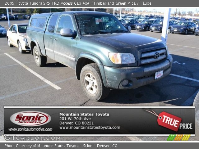 2005 Toyota Tundra SR5 TRD Access Cab 4x4 in Timberland Green Mica