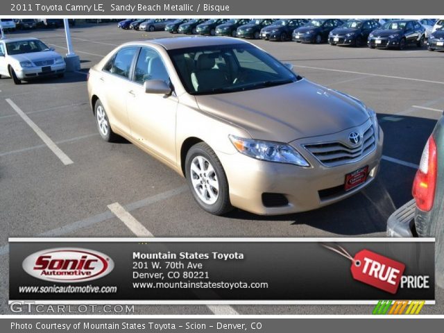 2011 Toyota Camry LE in Sandy Beach Metallic