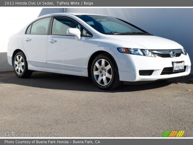 2011 Honda Civic LX Sedan in Taffeta White
