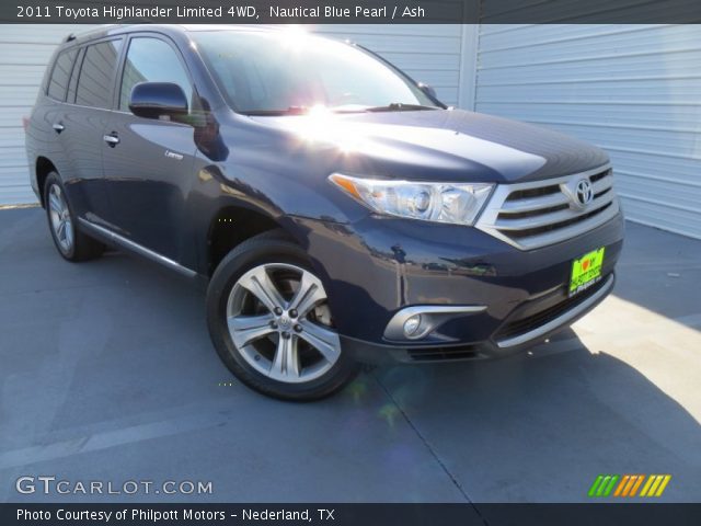 2011 Toyota Highlander Limited 4WD in Nautical Blue Pearl