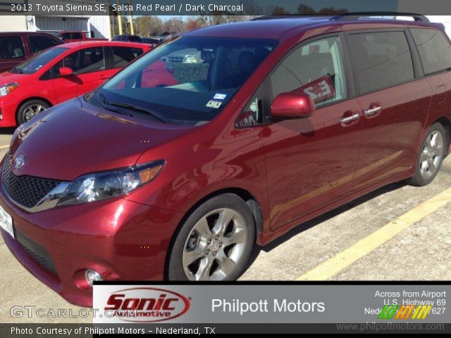 2013 Toyota Sienna SE in Salsa Red Pearl